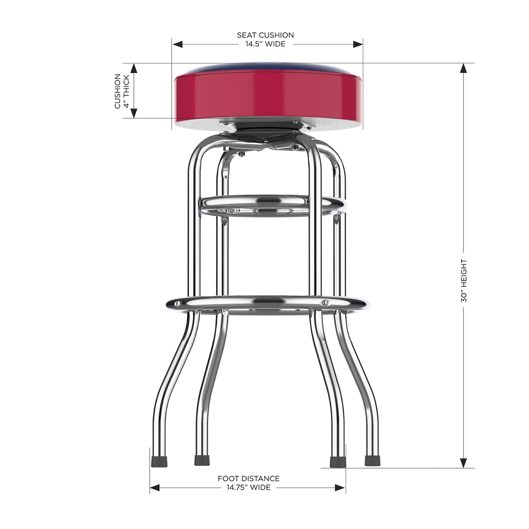 Boston Red Sox Red Barstool - Thumbnail - Image 5