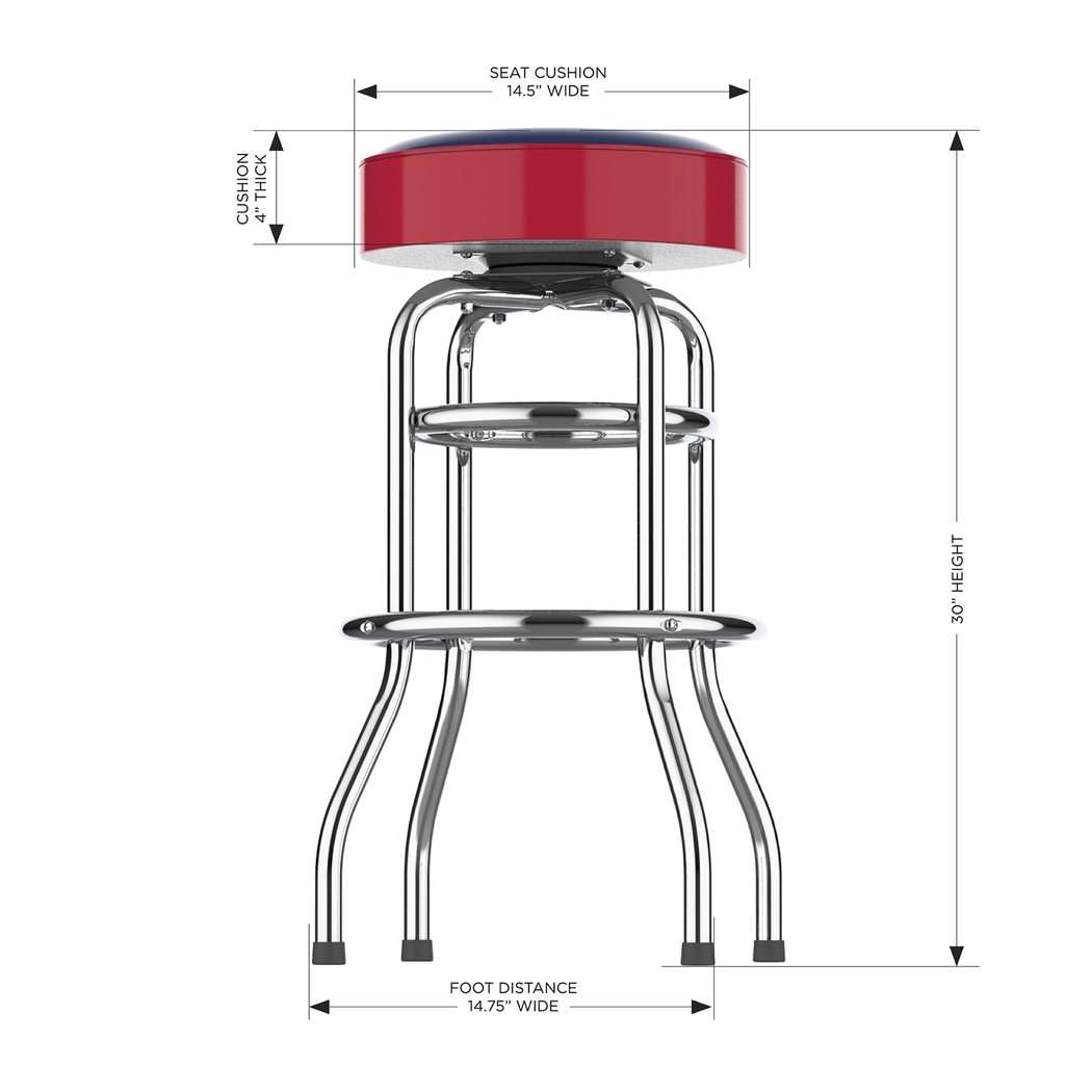 Cleveland Guardians Red Barstool - Thumbnail - Image 5