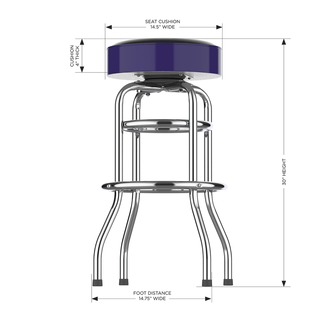 Colorado Rockies Purple Barstool - Thumbnail - Image 5