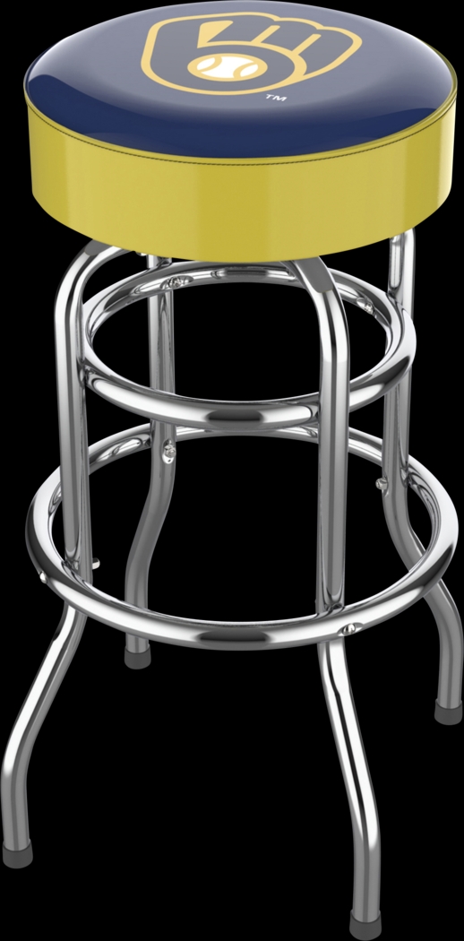 Milwaukee Brewers Yellow Barstool - Thumbnail - Image 1