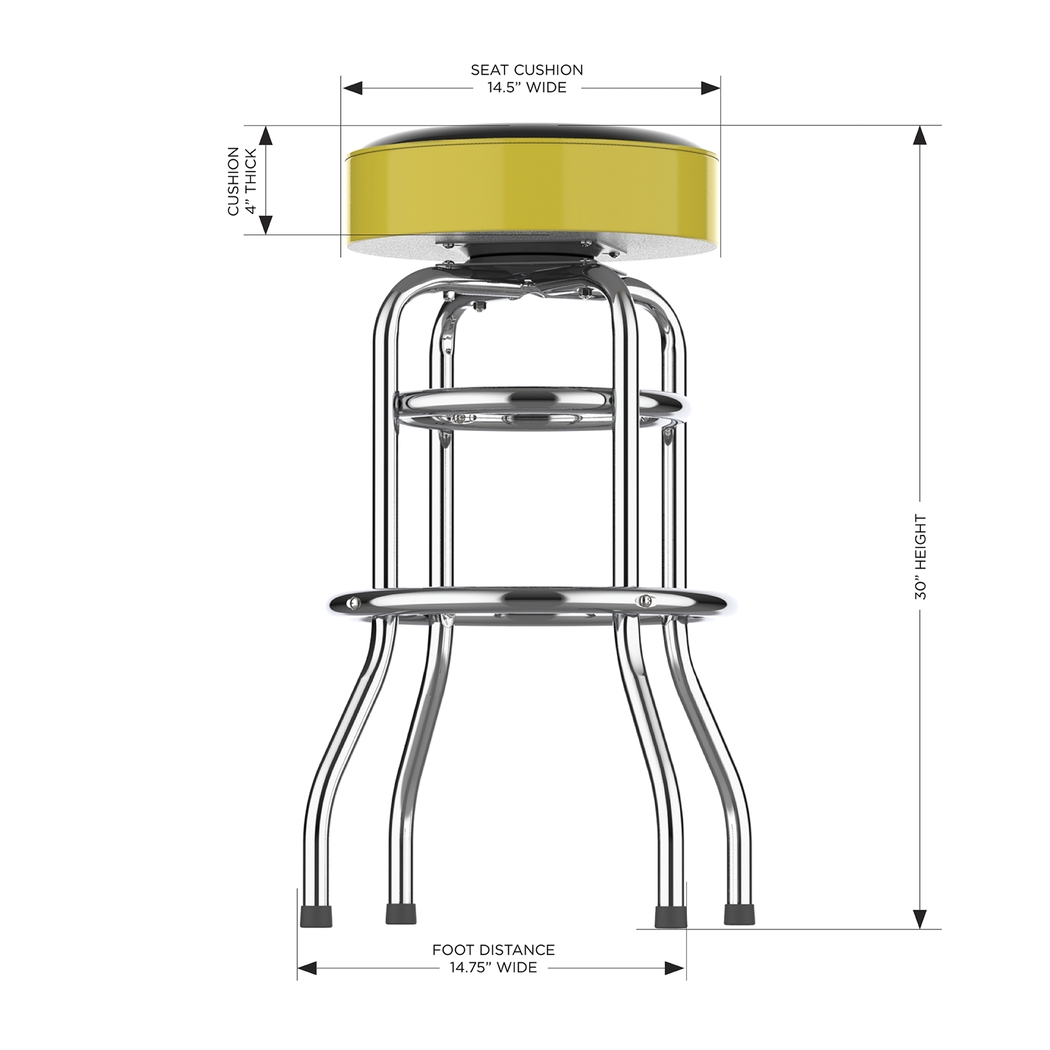 Pittsburgh Pirates Yellow Barstool - Thumbnail - Image 5