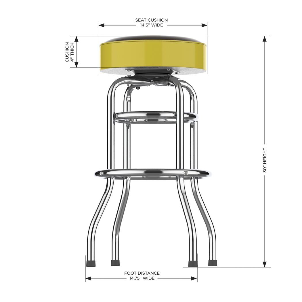 San Diego Padres Yellow Barstool - Thumbnail - Image 5