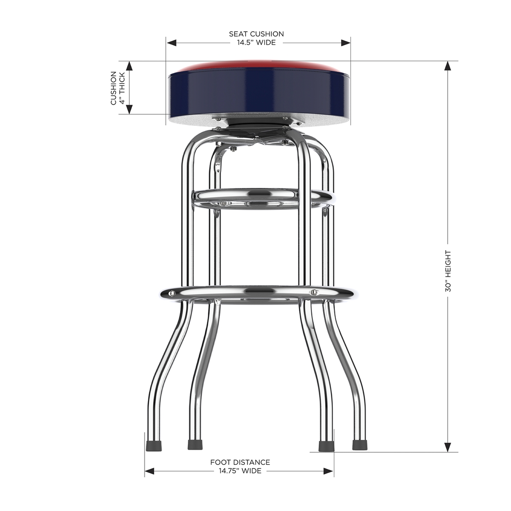 St. Louis Cardinals Navy Barstool - Thumbnail - Image 5