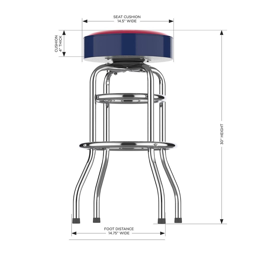 Washington Nationals Blue Barstool - Thumbnail - Image 5