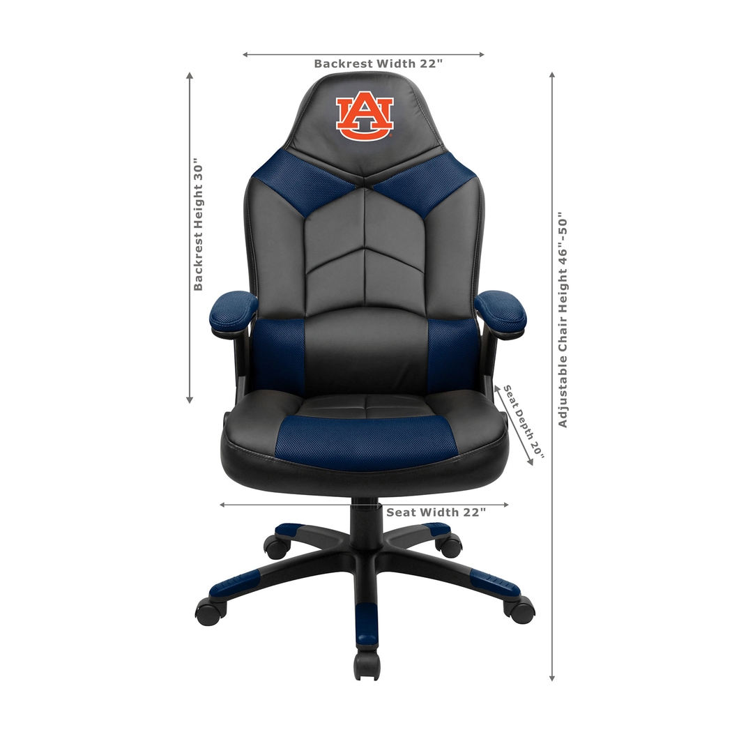 Big Team NCAA Auburn University Navy Oversized Gaming Chair - Thumbnail - Image 3