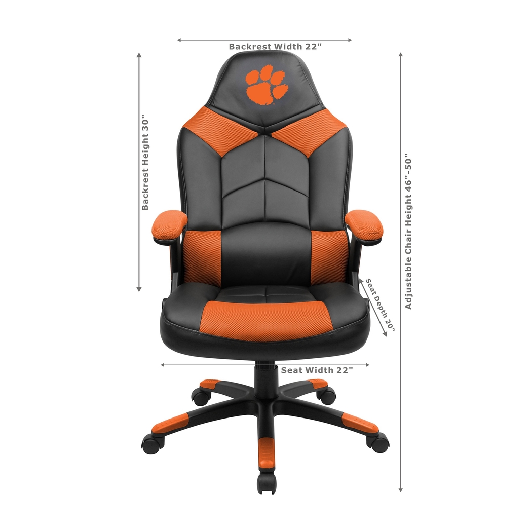 Big Team NCAA Clemson University Orange Oversized Gaming Chair - Thumbnail - Image 3