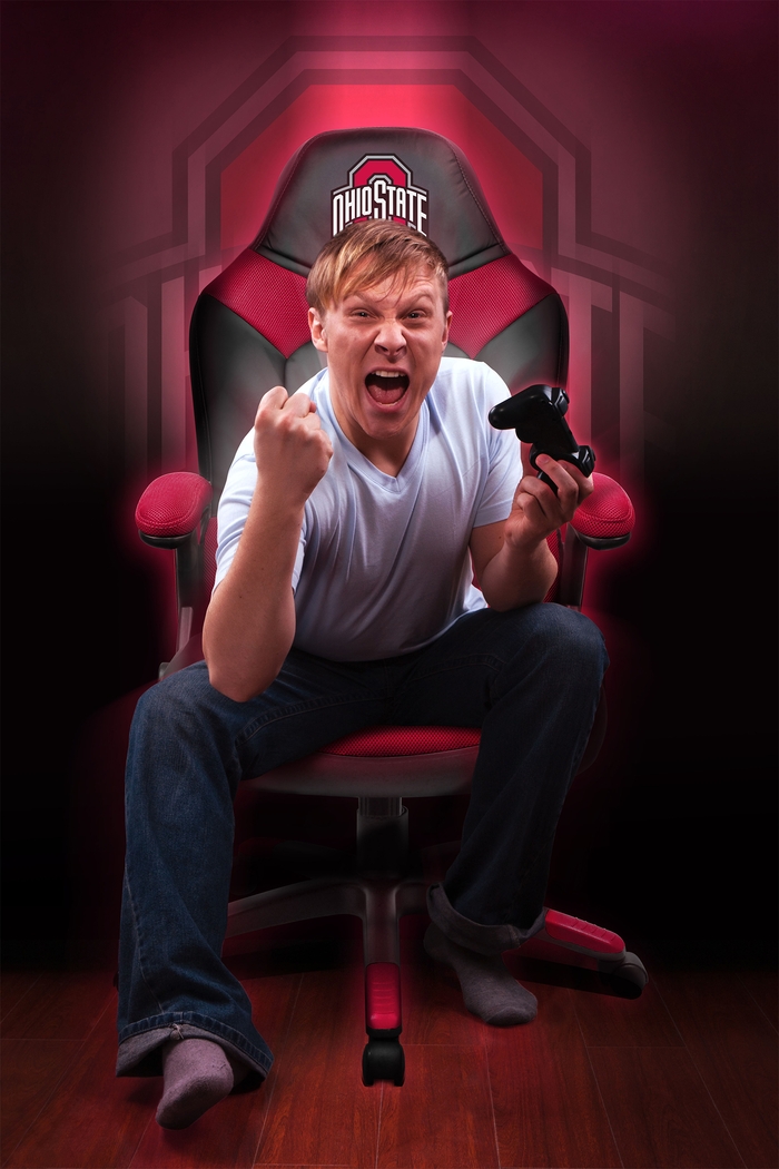 Big Team NCAA Ohio State Red Oversized Gaming Chair - Thumbnail - Image 4