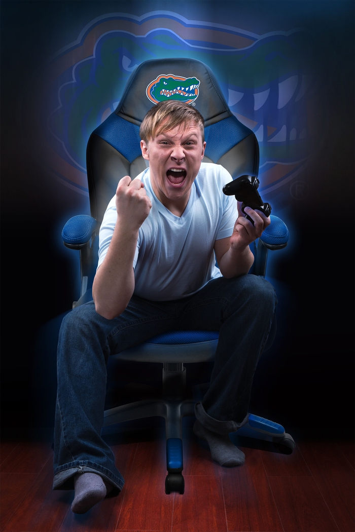 Big Team NCAA University of Florida Blue Oversized Gaming Chair - Thumbnail - Image 4