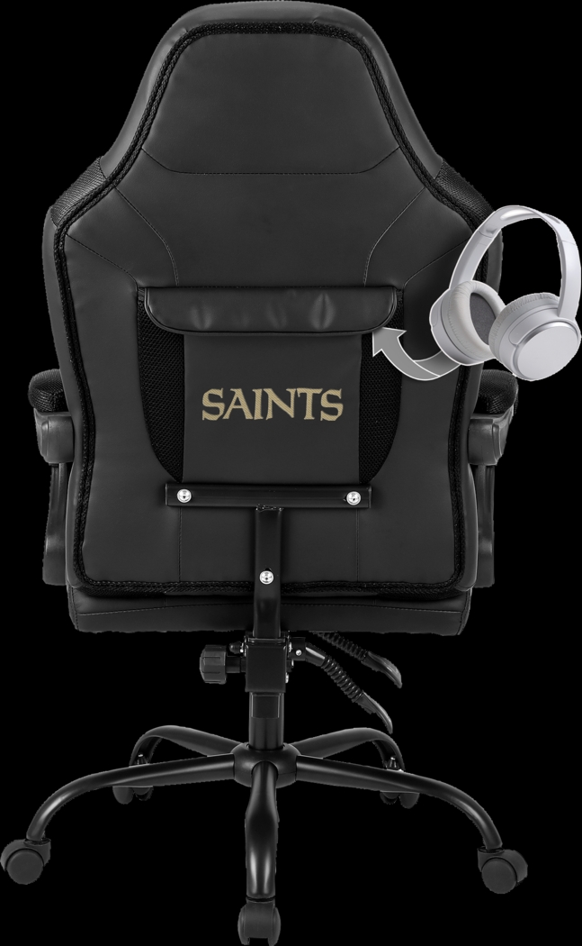 Big Team New Orleans Saints Black Office Chair - Thumbnail - Image 3