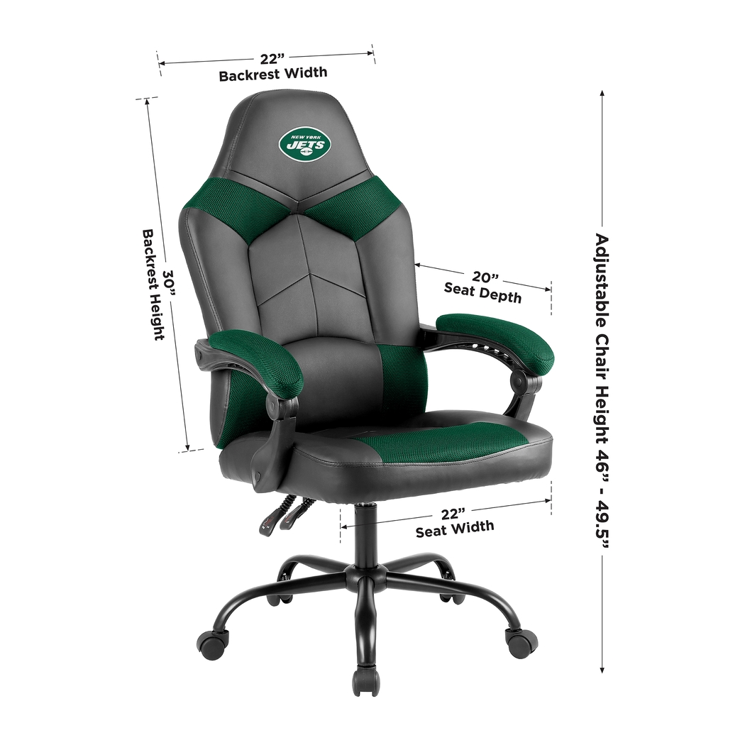 Big Team New York Jets Green Office Chairs - Thumbnail - Image 4