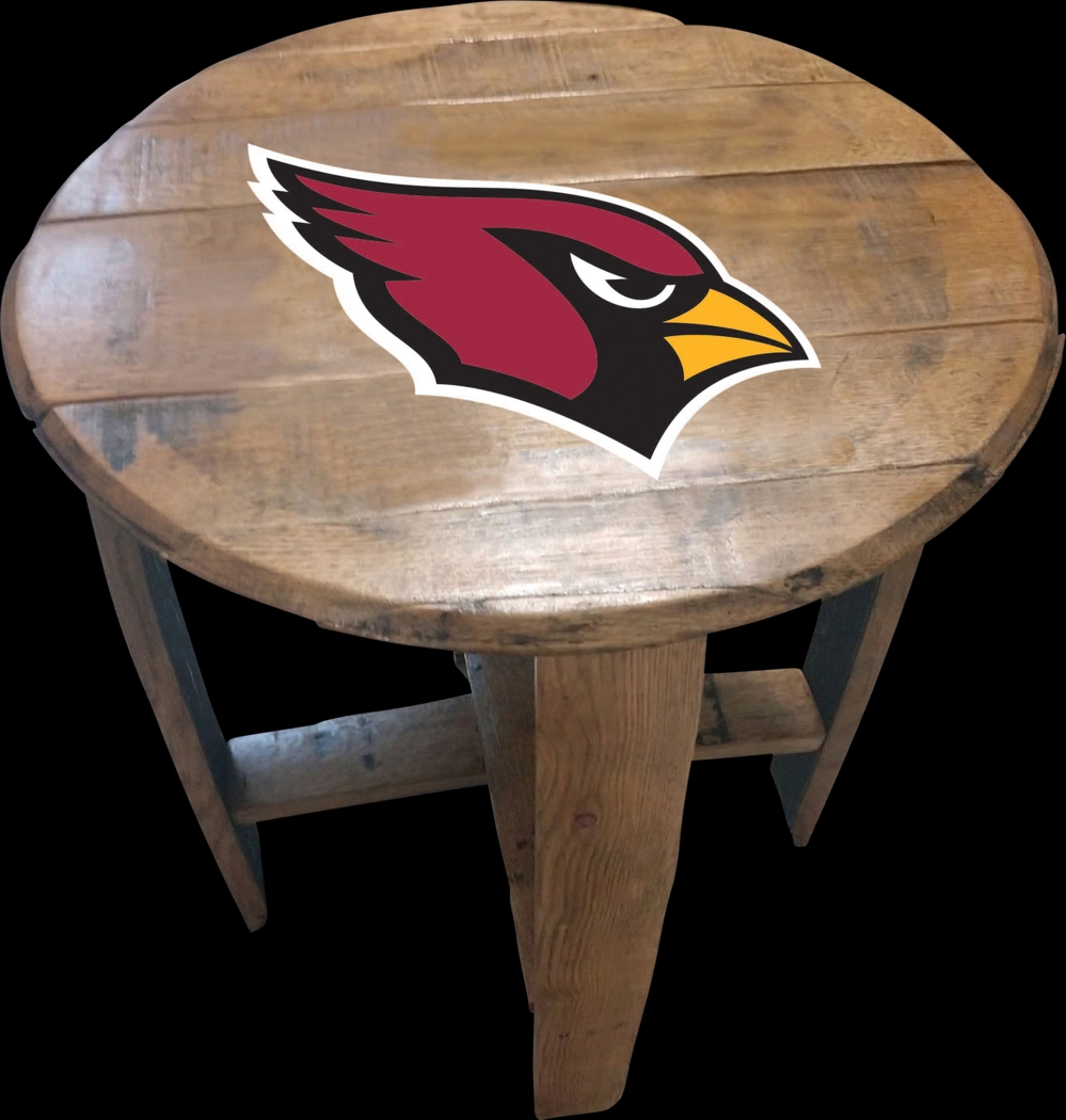 Big Team NFL Arizona Cardinals Brown End Table - Thumbnail - Image 1