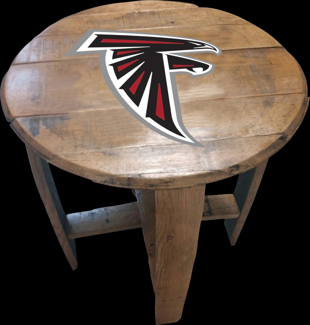 Big Team NFL Atlanta Falcons Brown End Table - Thumbnail - Image 1