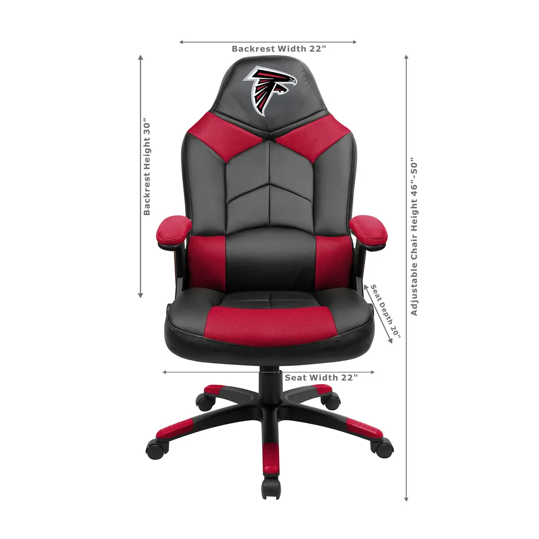 Big Team NFL Atlanta Falcons Red Oversized Gaming Chair - Thumbnail - Image 3