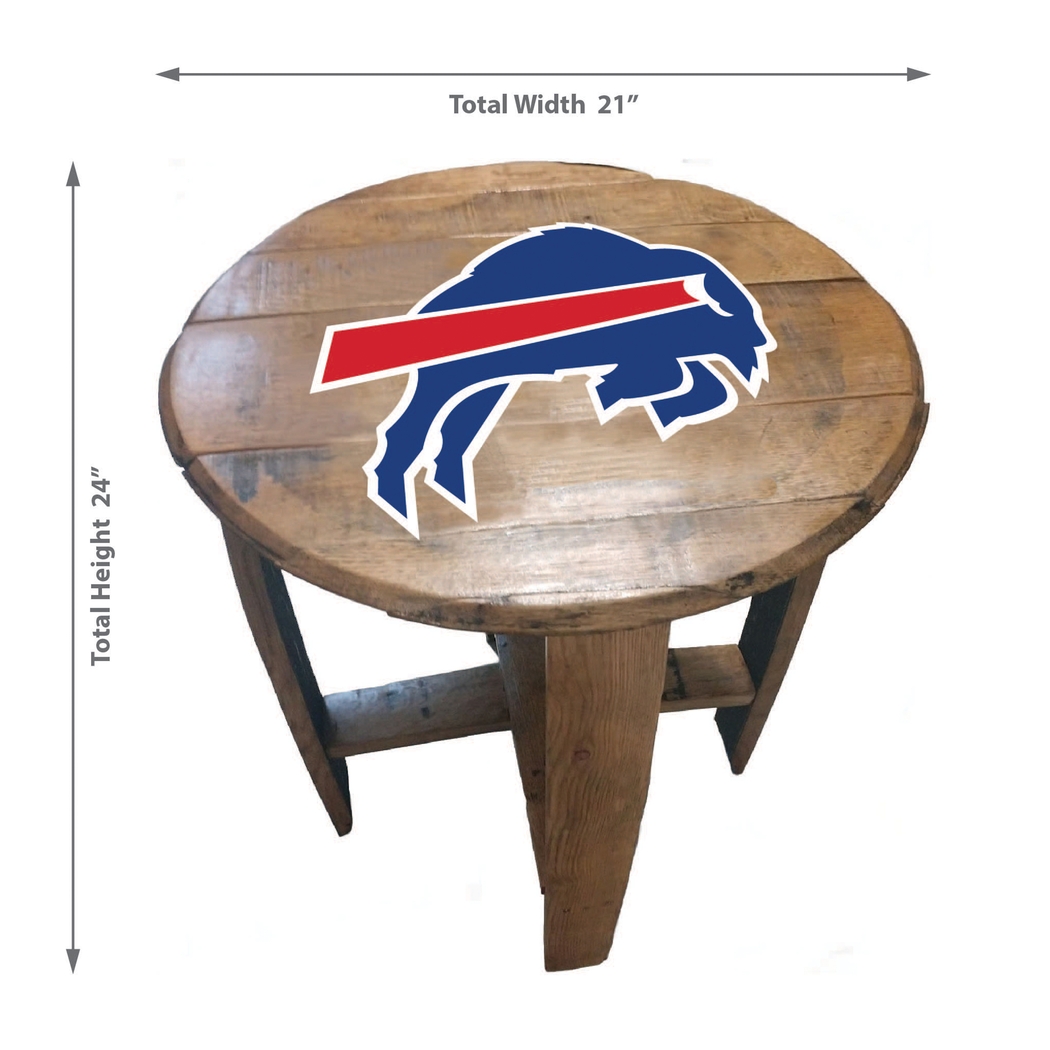 Big Team NFL Buffalo Bills Brown End Table - Thumbnail - Image 3