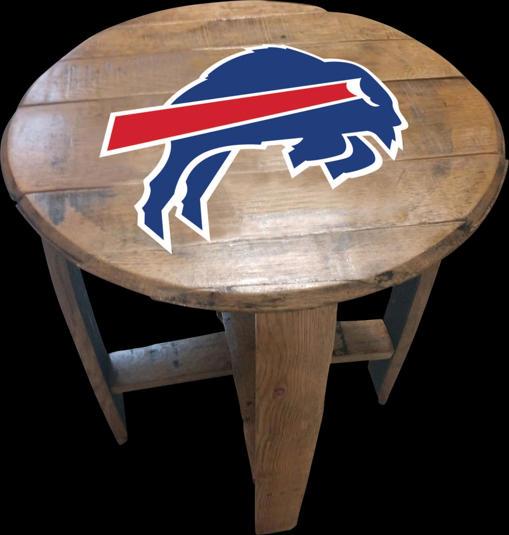 Big Team NFL Buffalo Bills Brown End Table - Thumbnail - Image 1