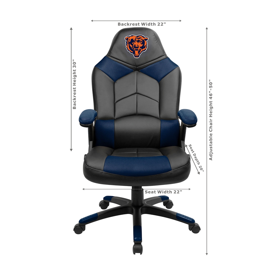 Big Team NFL Chicago Bears Blue Oversized Gaming Chair - Thumbnail - Image 3