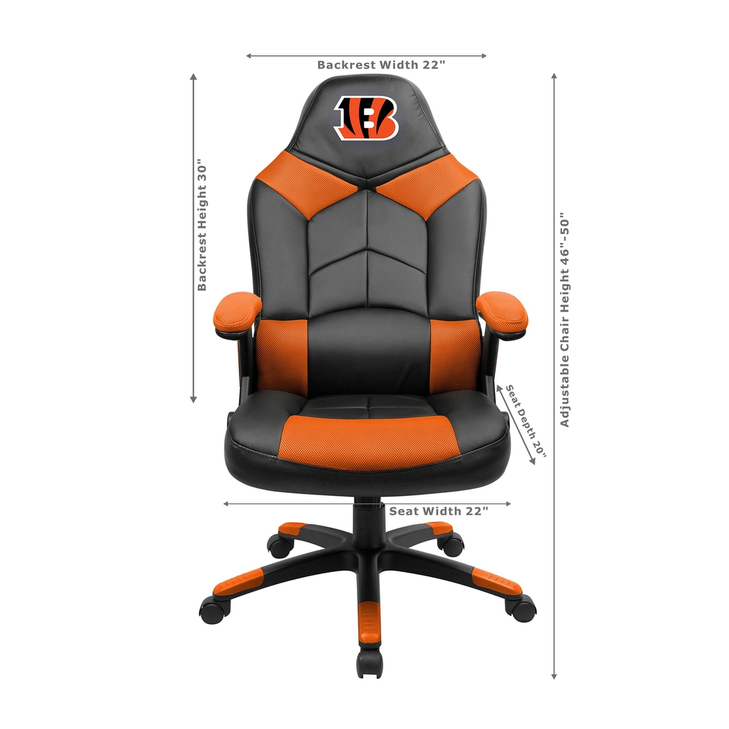 Big Team NFL Cincinnati Bengals Orange Oversized Gaming Chair - Thumbnail - Image 3