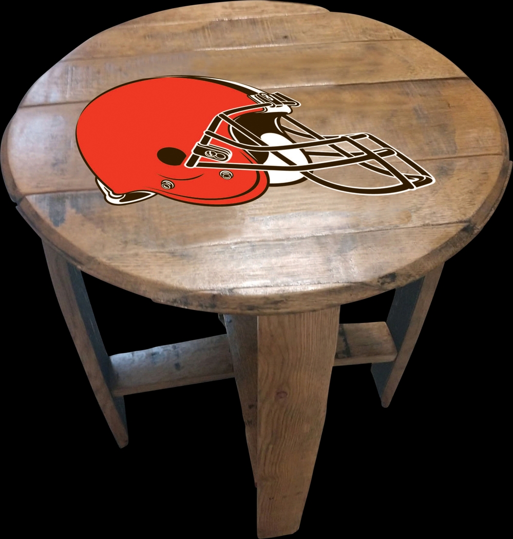 Big Team NFL Cleveland Browns Brown End Table - Thumbnail - Image 1