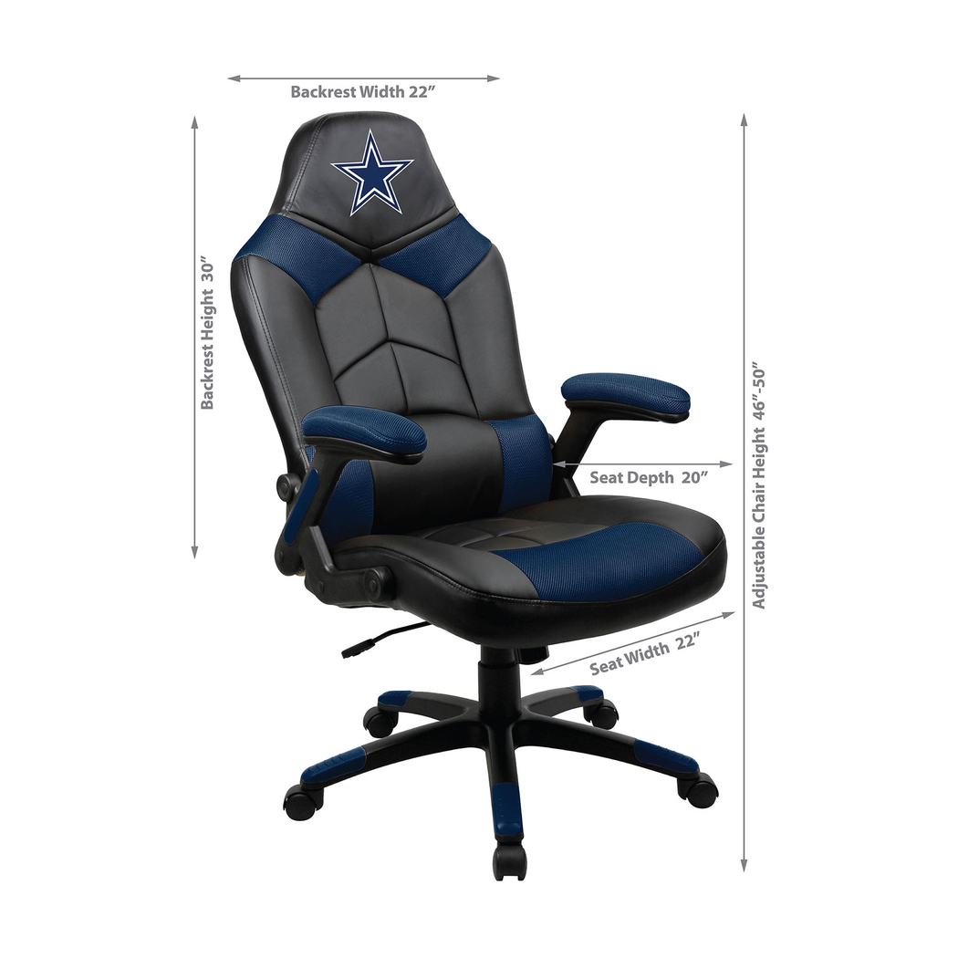 Big Team NFL Dallas Cowboys Navy Oversized Gaming Chair - Thumbnail - Image 8