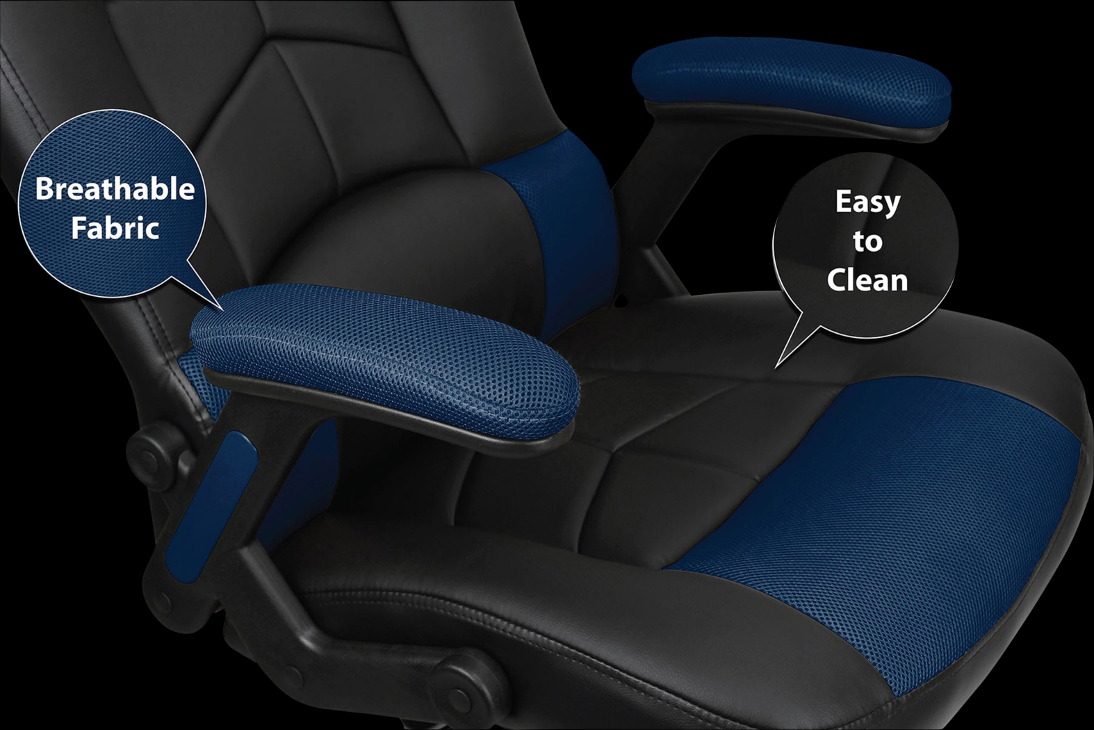 Big Team NFL Denver Broncos Blue Oversized Gaming Chair - Thumbnail - Image 7