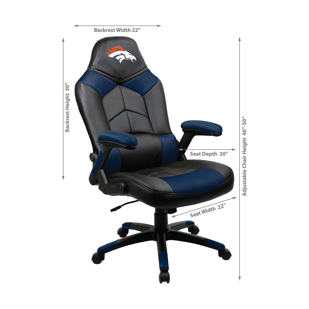 Big Team NFL Denver Broncos Blue Oversized Gaming Chair - Thumbnail - Image 8