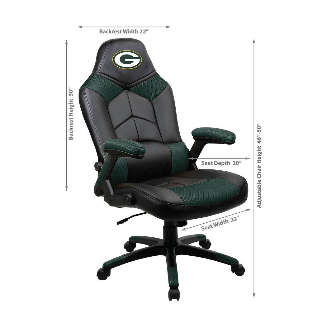 Big Team NFL Green Bay Packers Green Oversized Gaming Chair - Thumbnail - Image 8