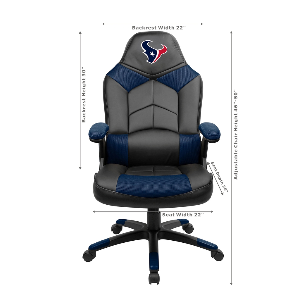 Big Team NFL Houston Texas Blue Oversized Gaming Chair - Thumbnail - Image 3