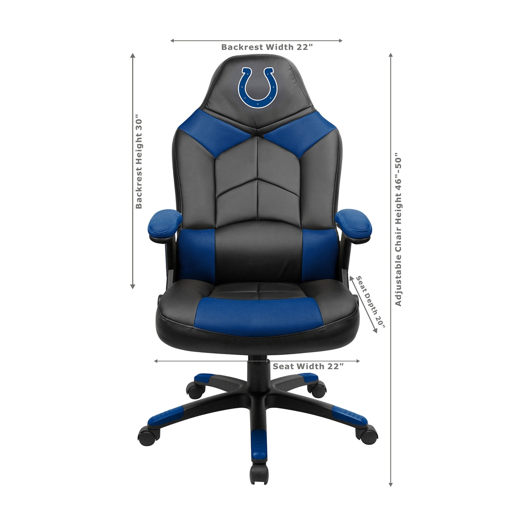 Big Team NFL Indianapolis Colts Blue Oversized Gaming Chair - Thumbnail - Image 3