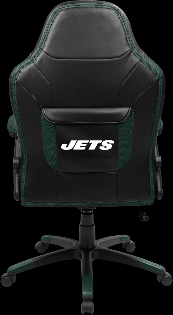 Big Team NFL Jets  Black Green Oversized Gaming Chair - Thumbnail - Image 2