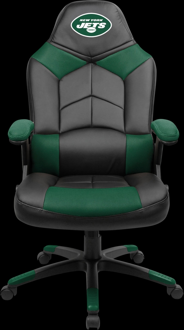 Big Team NFL Jets  Black Green Oversized Gaming Chair - Thumbnail - Image 1