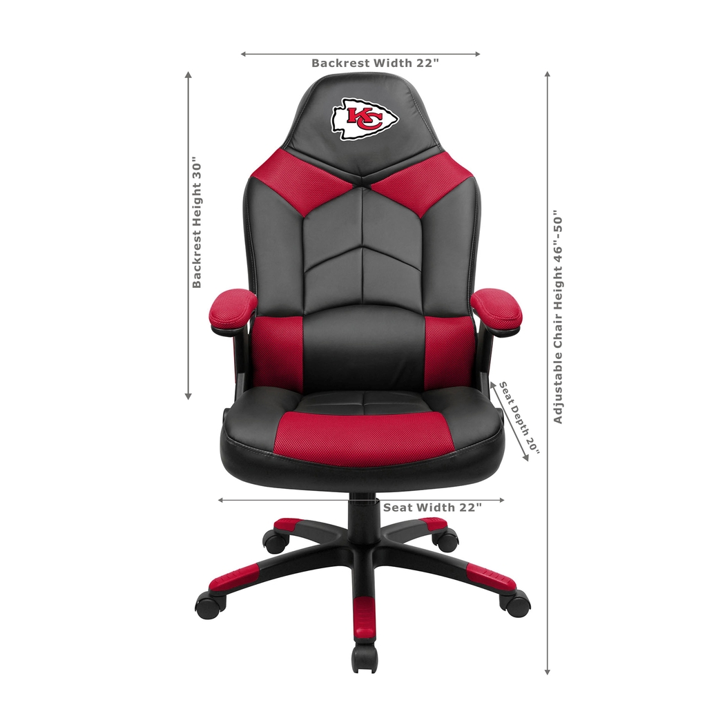 Big Team NFL Kansas City Chiefs Red Oversized Gaming Chair - Thumbnail - Image 3