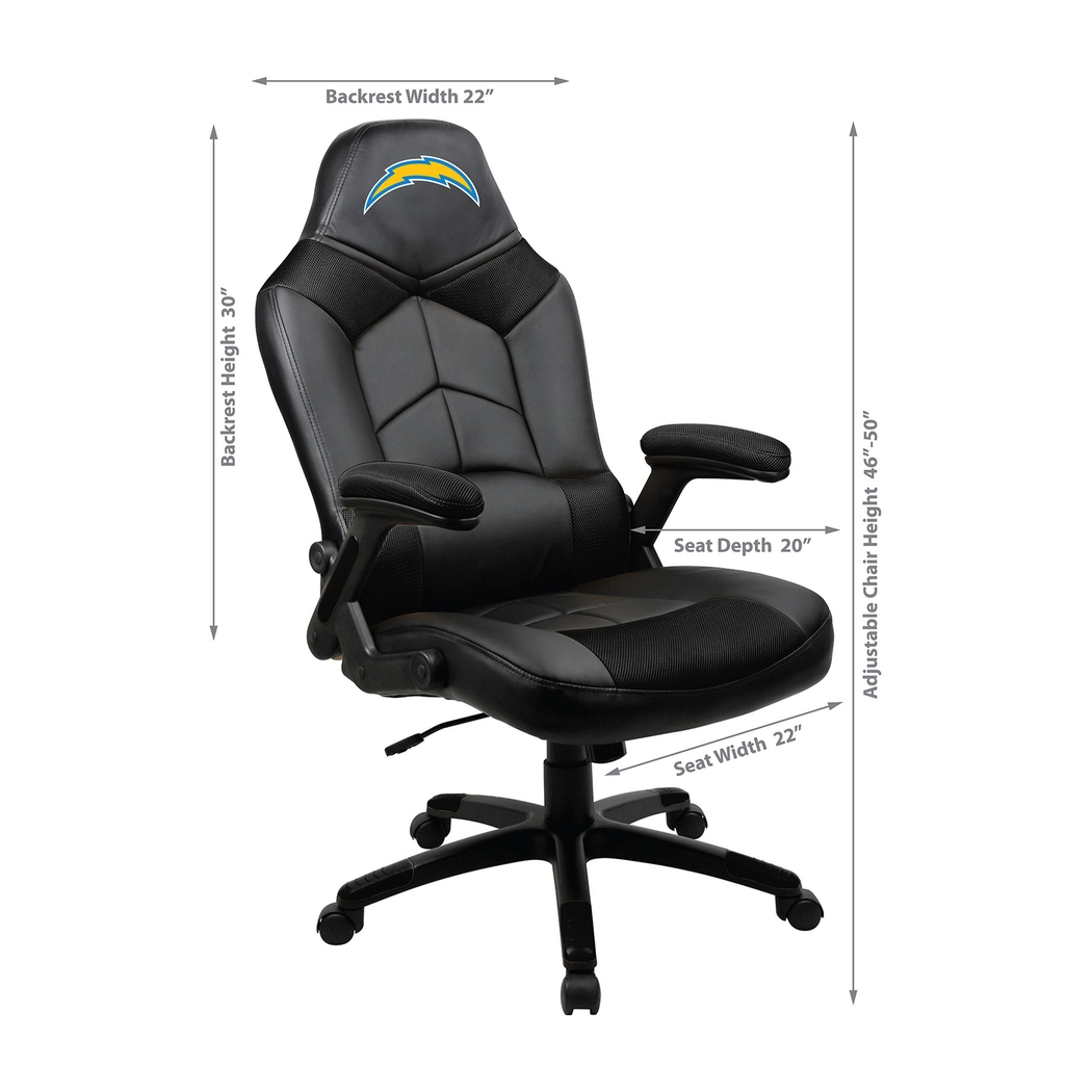 Big Team NFL LA Chargers Blue Oversized Gaming Chair - Thumbnail - Image 7