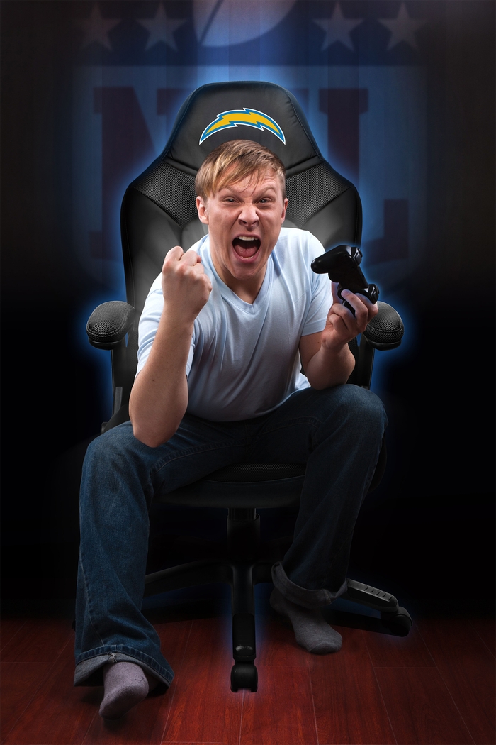 Big Team NFL LA Chargers Blue Oversized Gaming Chair - Thumbnail - Image 8