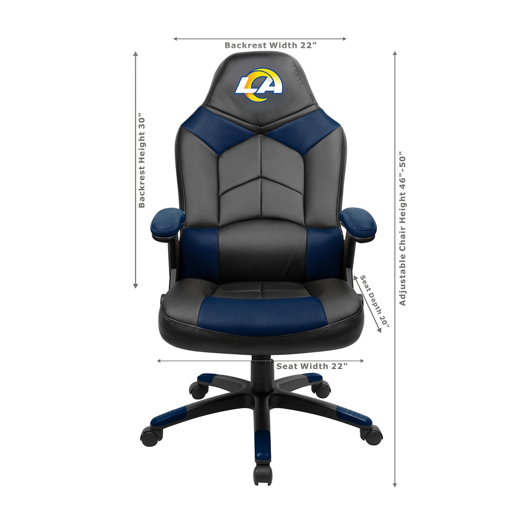Big Team NFL LA Rams Blue Oversized Gaming Chair - Thumbnail - Image 3