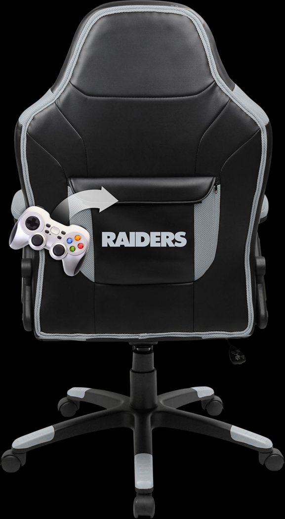 Big Team NFL Las Vegas Raiders Gray Oversized Gaming Chair - Thumbnail - Image 3