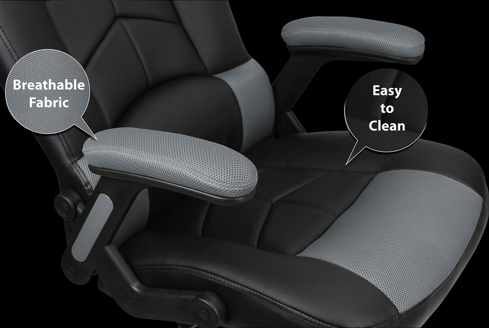 Big Team NFL Las Vegas Raiders Gray Oversized Gaming Chair - Thumbnail - Image 7