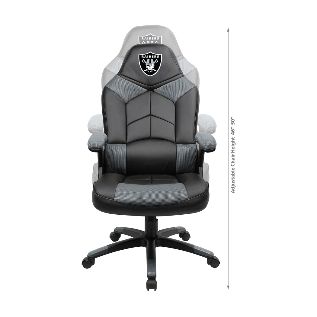 Big Team NFL Las Vegas Raiders Gray Oversized Gaming Chair - Thumbnail - Image 9