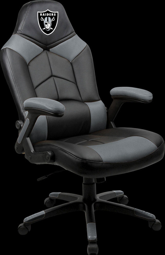 Big Team NFL Las Vegas Raiders Gray Oversized Gaming Chair - Thumbnail - Image 1