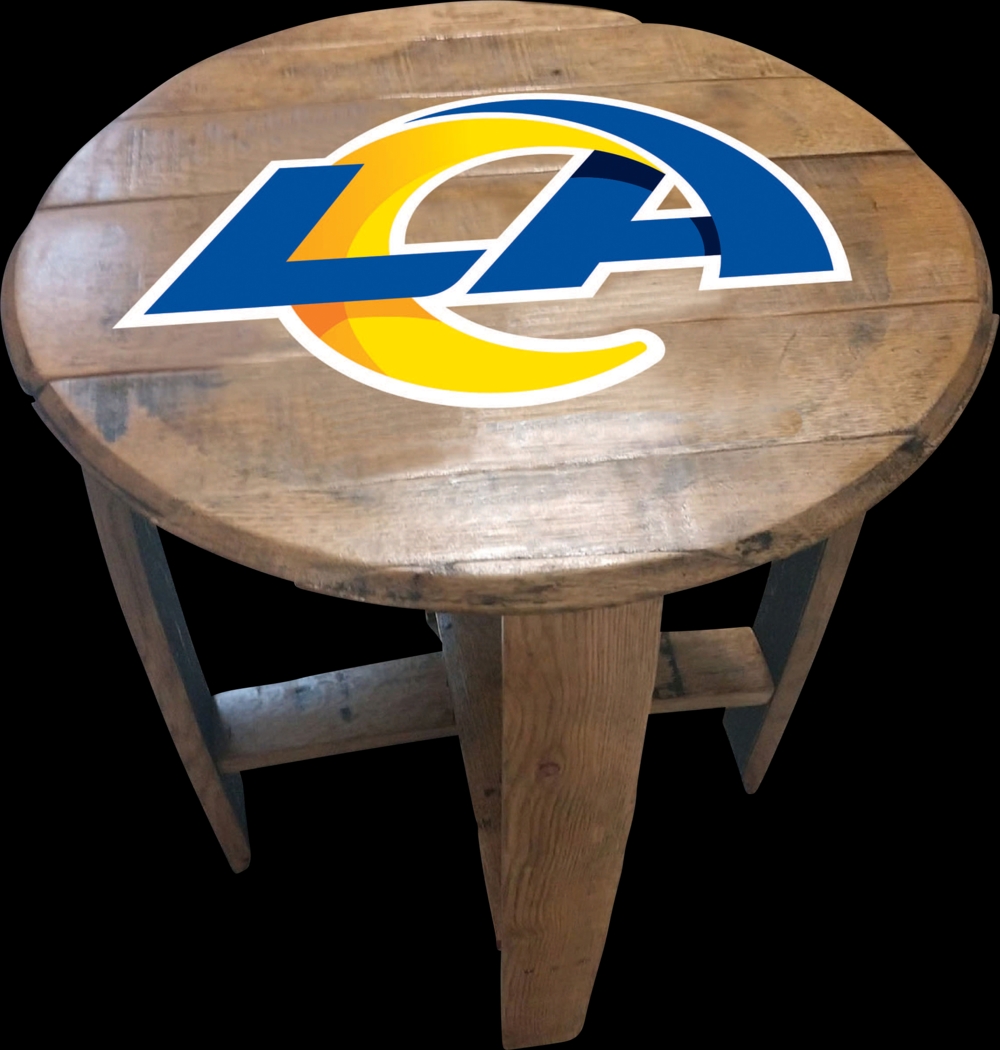 Big Team NFL Los Angeles Rams Brown End Table - Thumbnail - Image 1