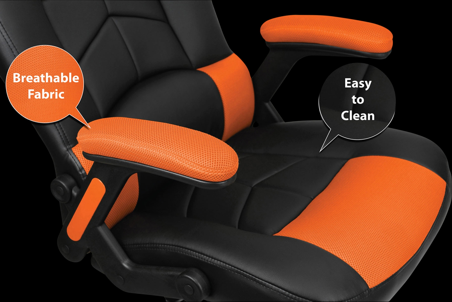 Big Team NFL Miami Dolphins Orange Oversized Gaming Chair - Thumbnail - Image 7