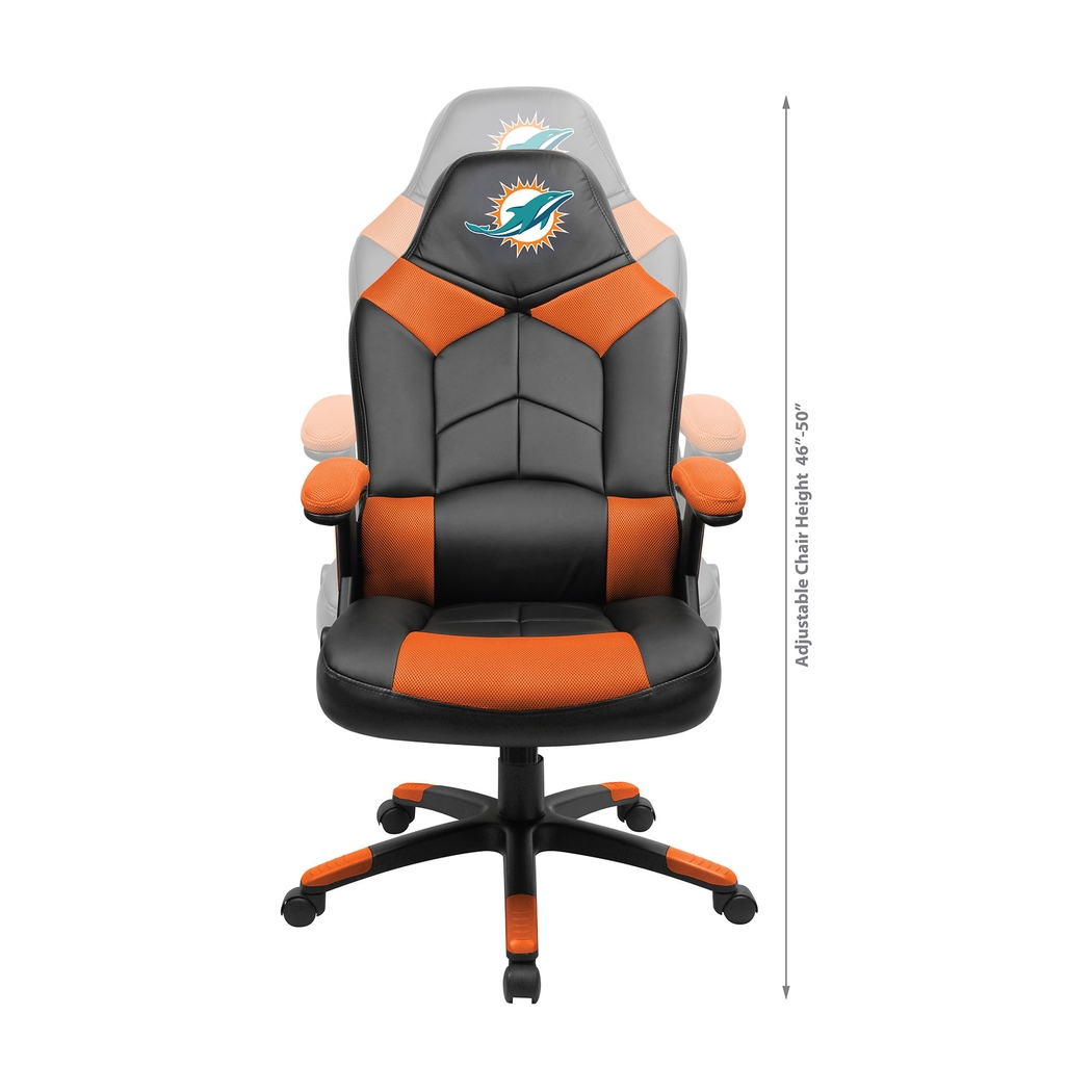 Big Team NFL Miami Dolphins Orange Oversized Gaming Chair - Thumbnail - Image 8