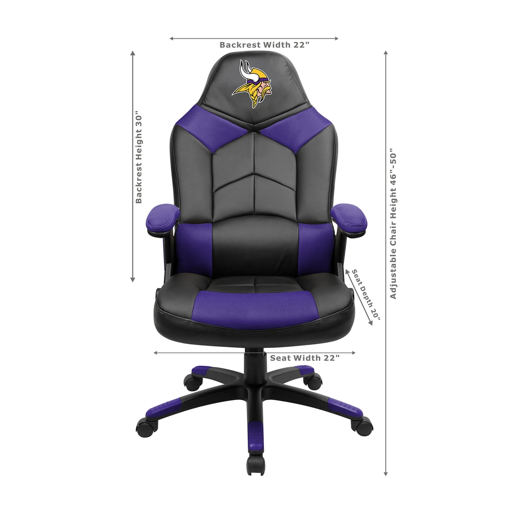 Big Team NFL Minnesota Vikings Purple Oversized Gaming Chair - Thumbnail - Image 3
