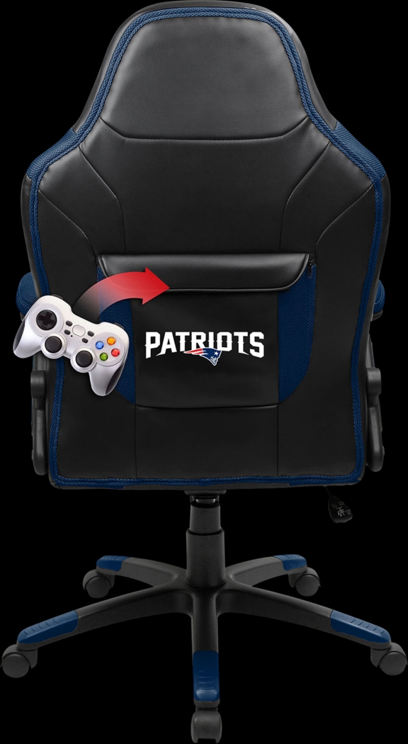 Big Team NFL New England Patriots Blue Oversized Gaming Chair - Thumbnail - Image 4