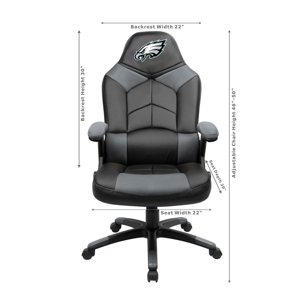 Big Team NFL Philadelphia Eagles Gray Oversized Gaming Chair - Thumbnail - Image 3