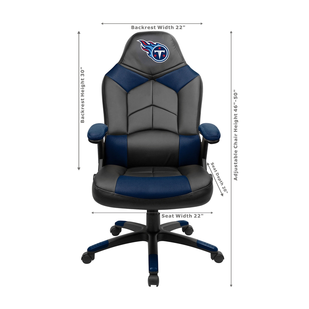 Big Team NFL Tennessee Titans Blue Oversized Gaming Chair - Thumbnail - Image 3