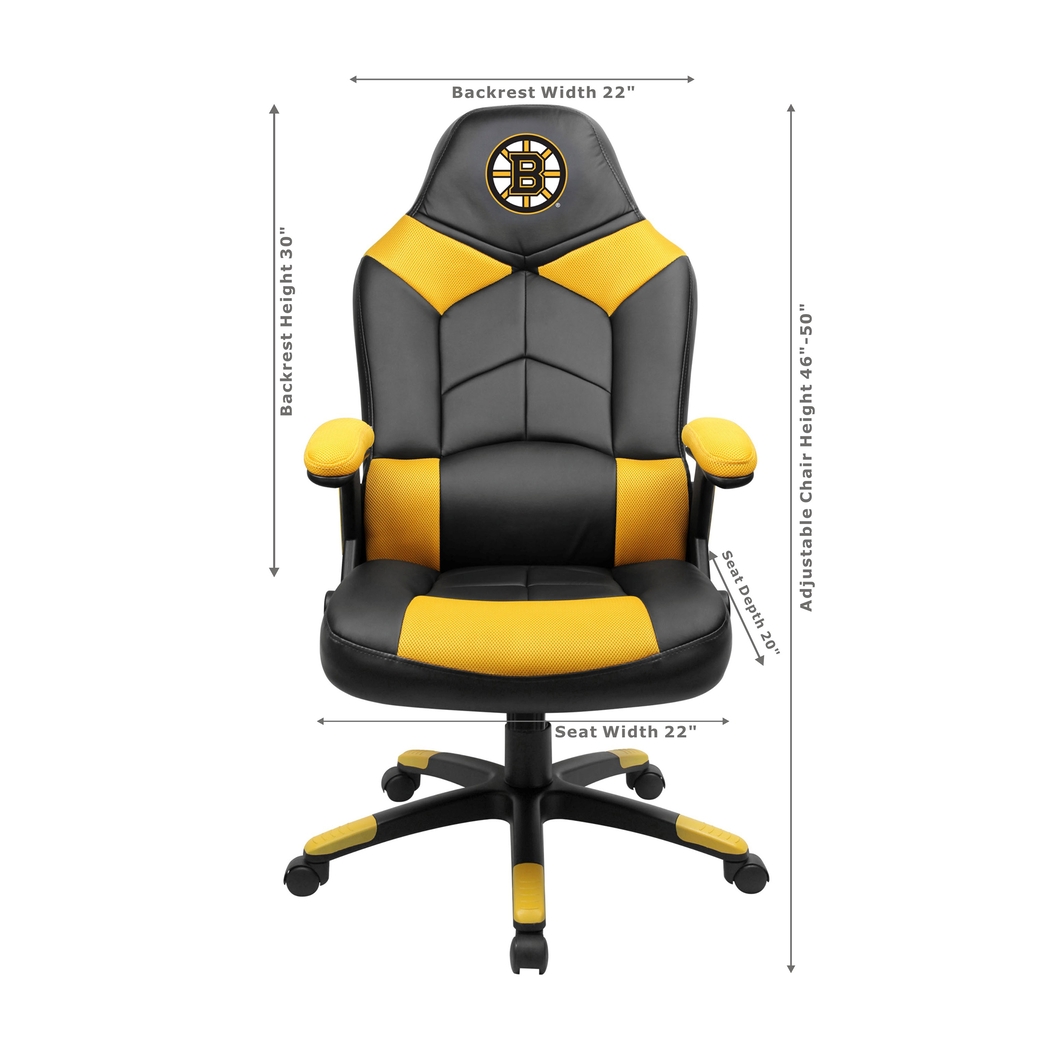 Big Team NHL Boston Bruins Yellow Oversized Gaming Chair - Thumbnail - Image 3