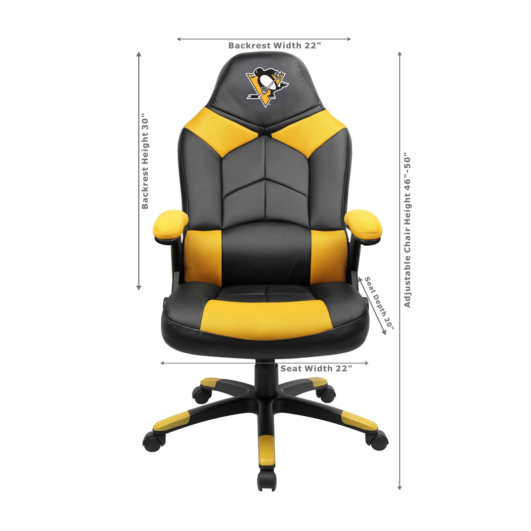 Big Team NHL Pittsburg Penguins Yellow Oversized Gaming Chair - Thumbnail - Image 3