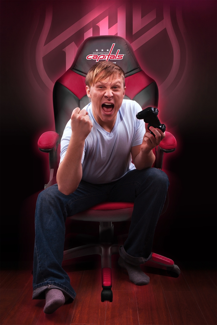 Big Team NHL Washington Capitals Red Oversized Gaming Chair - Thumbnail - Image 4