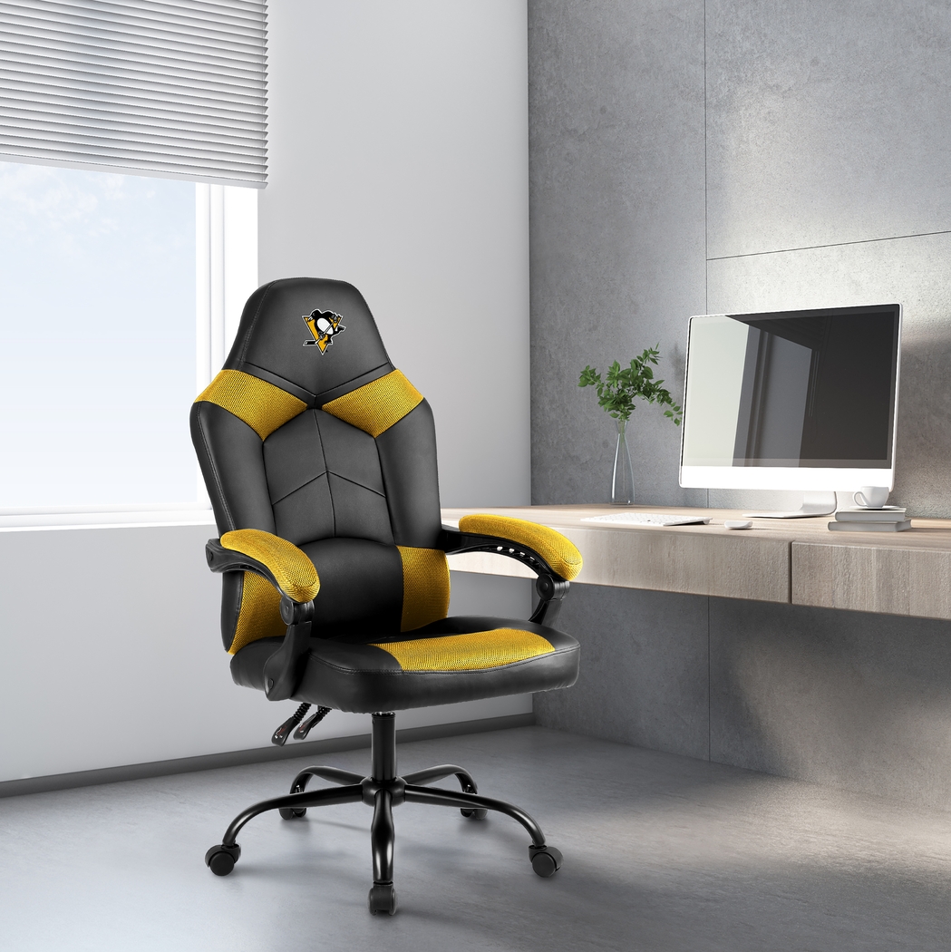 Big Team Pittsburgh Penguins Yellow Office Chair - Thumbnail - Image 2