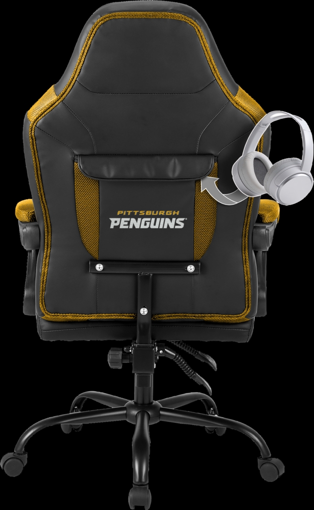 Big Team Pittsburgh Penguins Yellow Office Chair - Thumbnail - Image 3